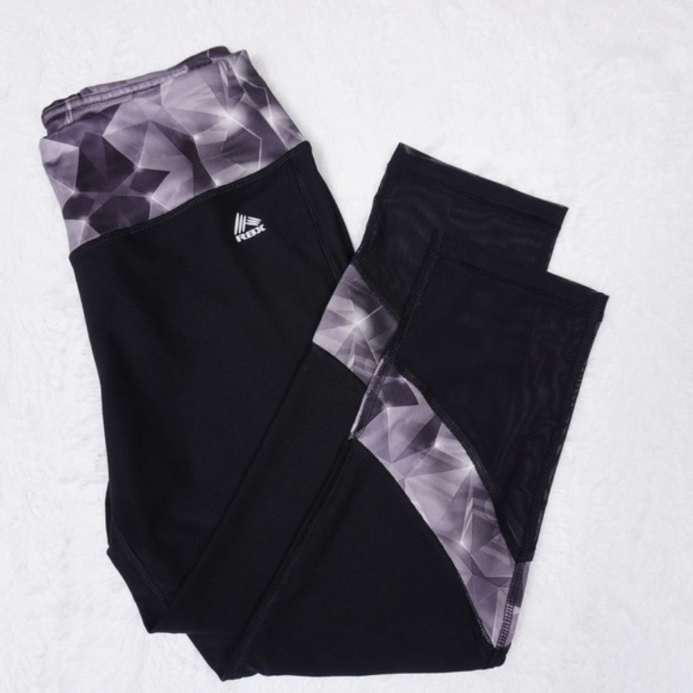 RBX Capri, Black and grey Leggings Size M